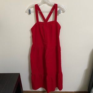 Maxi red dress